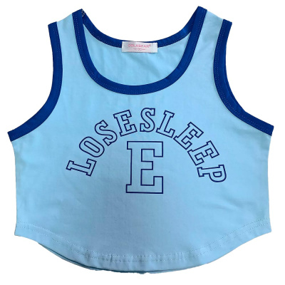 Майка топ для девочки Colabear 687087 голубая 1